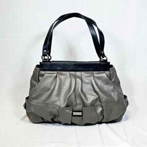 EUC - Miche Oakley Prima Shell Bag Silver Vegan Leather handles & carabiners